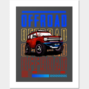 OFFROADING CAR Posters and Art